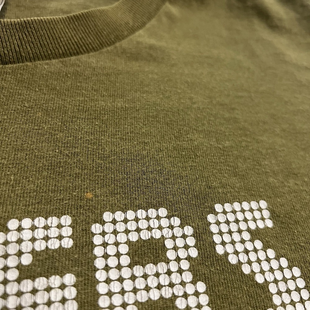 Vintage Y2K The Killers Hot Fuss 2004 Dots T-Shirt Adult Size Large Green - Picture 8 of 8